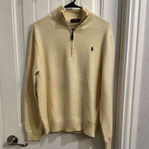 Polo by Ralph Lauren Beige Zip-Up Sweater